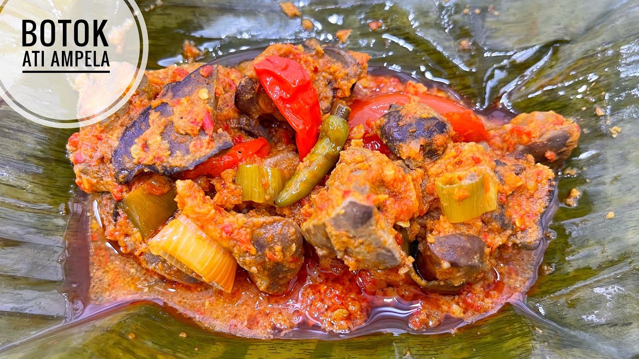 Botok ati ampela asem pedas